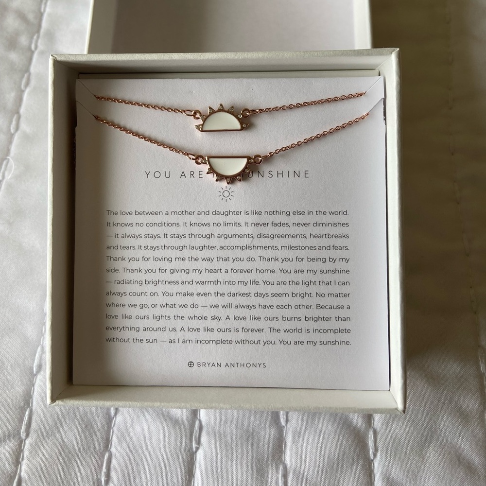 New Bryan Anthonys “you are my sunshine” necklace.